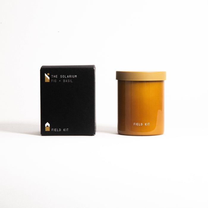 The Solarium - Fig + Basil - 8oz Glass Candle