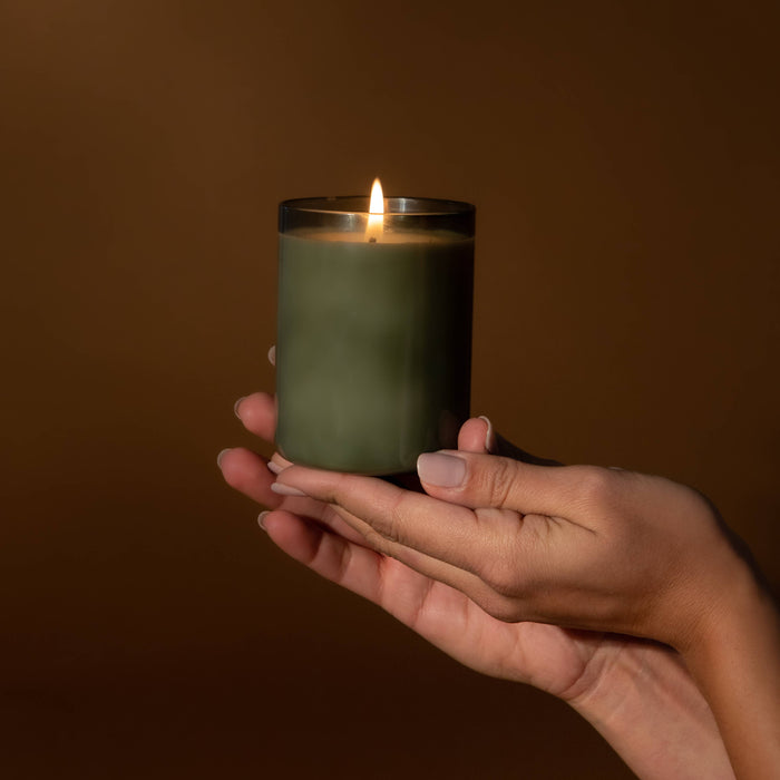 The Explorer - Bergamot + Ginger - 8oz Glass Candle