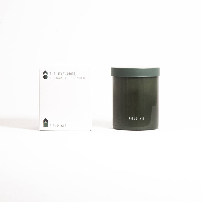 The Explorer - Bergamot + Ginger - 8oz Glass Candle