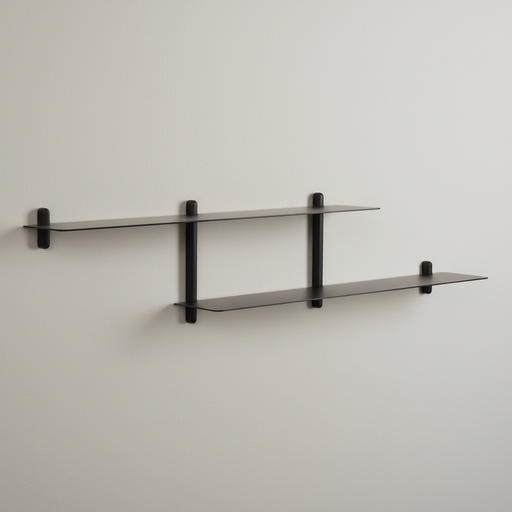 NIVO Shelf Large H - black ash / black