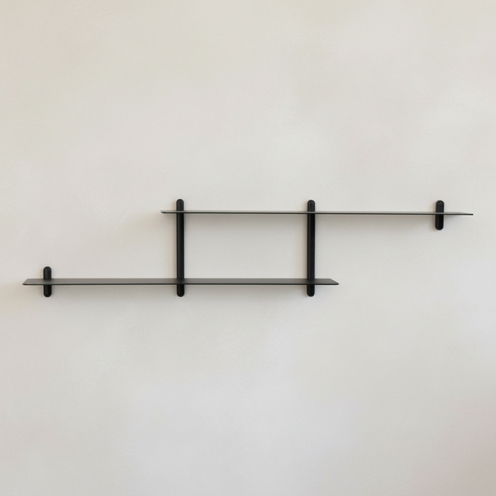 NIVO Shelf Large H - black ash / black