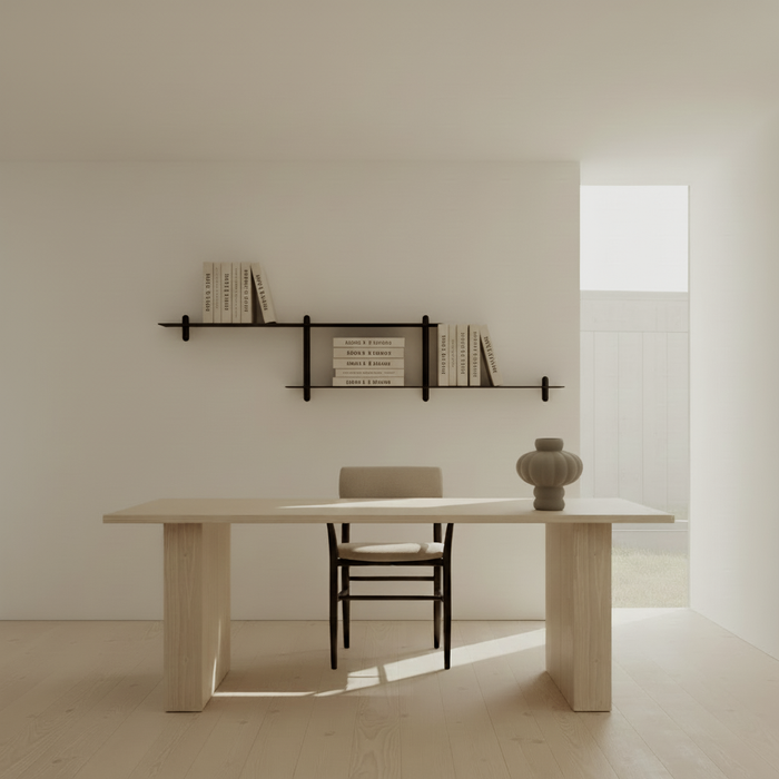 NIVO Shelf Large H - black ash / black