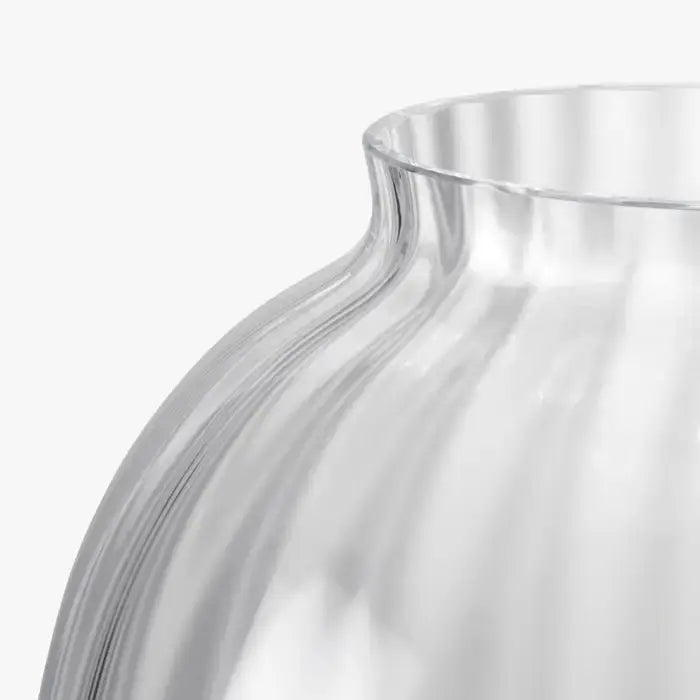 Holmegaard - Primula - 10" Large Round Glass Vase - Clear