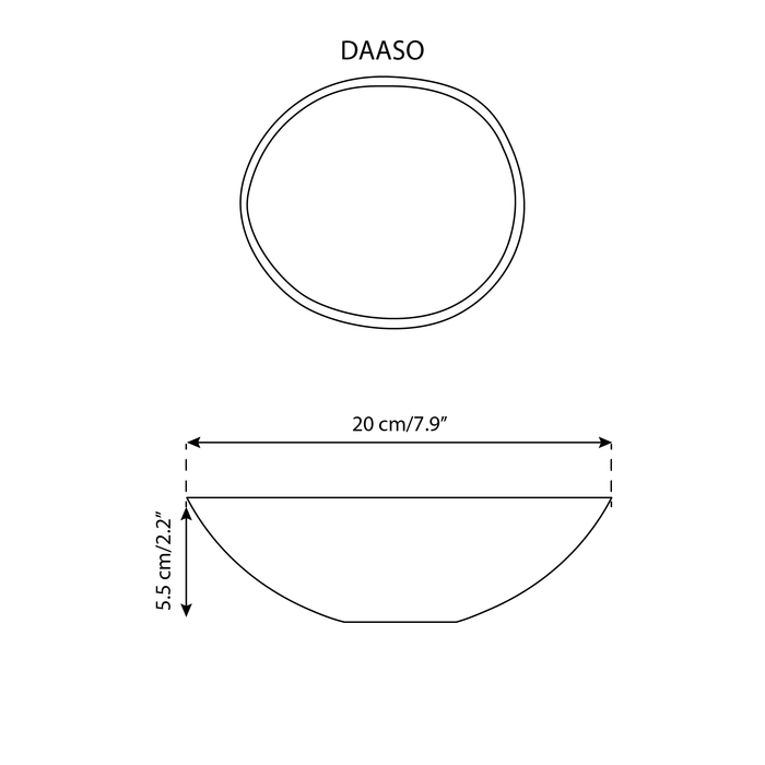 Handmade Stoneware Soup Plate |  7.9": Matte White