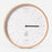 White wooden tide clock: Oyster / Anglais