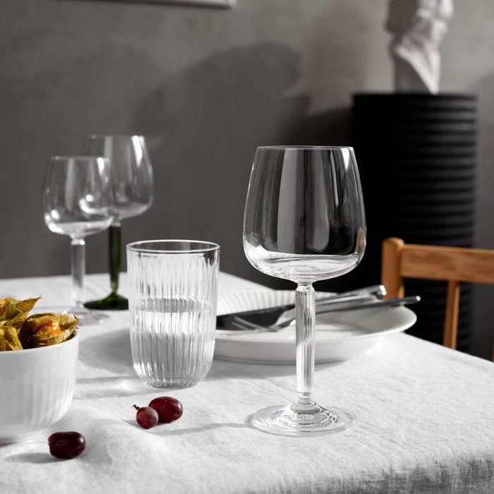 Kähler - Hammershøi - Red Wine Glasses - 16.6 oz - Set of 2: Clear