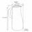 Handmade Stoneware Jug & Vase For Flowers  | Dadasi 50 oz: Matte White