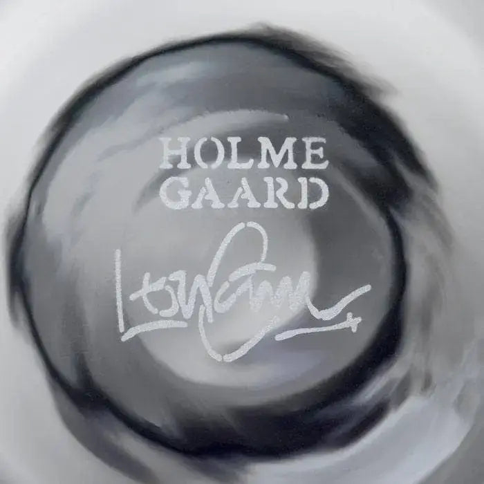 Holmegaard - Flora - Mouth-Blown Glass Vase - Smoke: 9.4" Tall