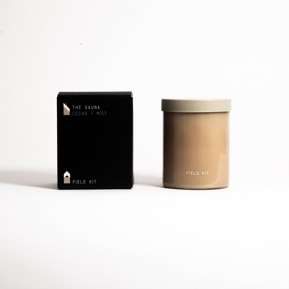 The Sauna - Cedar + Mist - 8oz Glass Candle