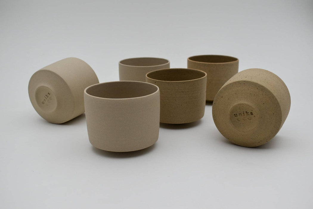 LA PAUSE Coffee & Tea Cup Handmade Stoneware Ceramic Mug: Taupe
