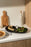 Mini Handmade Long Stoneware Serving Platters  | Dadasi: Matte Black / Medium