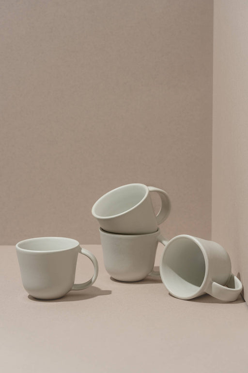 Handmade Stoneware Coffee Mug | Osun 6.7 oz: Matte White
