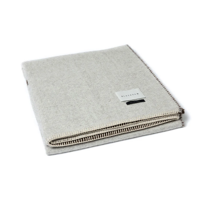 Berlin Reversible Baby Alpaca Throw - Blacksaw