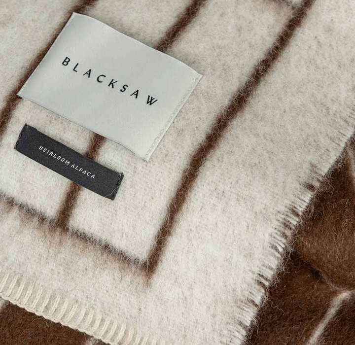 Aalto Heirloom Alpaca Blanket - Blacksaw