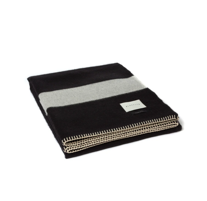 Mason Reversible Baby Alpaca Blanket - Blacksaw