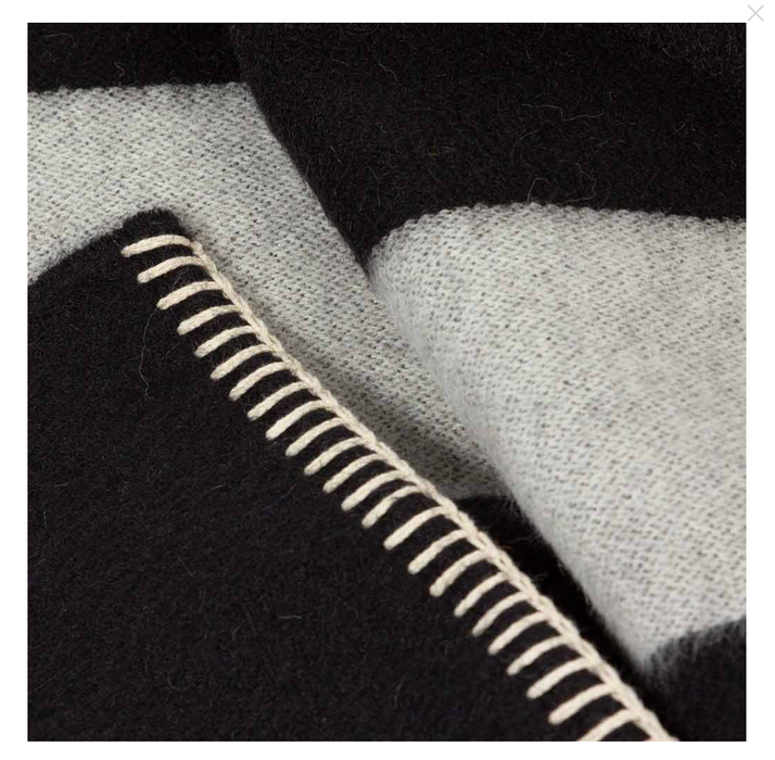 Mason Reversible Baby Alpaca Blanket - Blacksaw