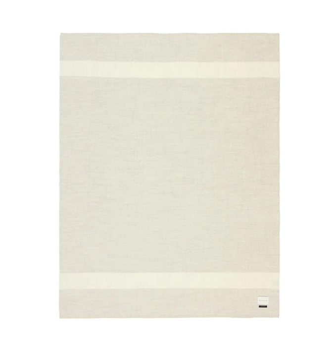 Mason Baby Alpaca Throw Ivory Shoji/Ivory - Blacksaw