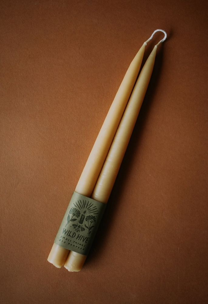 Beeswax Natural Taper Candles