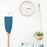 White wooden tide clock: Oyster / Anglais