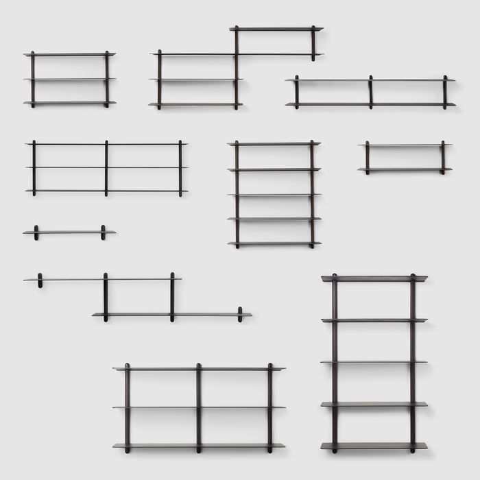 NIVO Shelf Large E - black ash/black