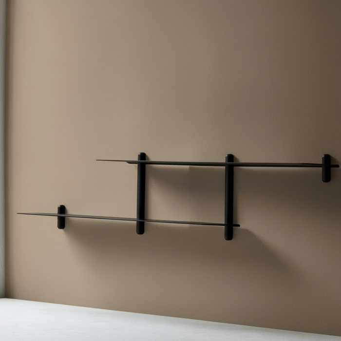 NIVO Shelf Large H - black ash / black