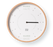 White wooden tide clock: Oyster / Anglais