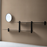 NIVO Shelf Large H - black ash / black