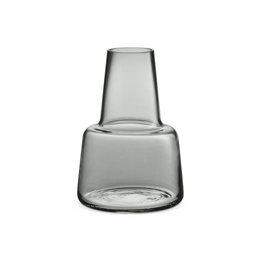 Holmegaard - Flora - Mouth-Blown Glass Vase - Smoke: 9.4" Tall